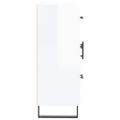 vidaXL Komoda lesklá biela 69,5x34x90 cm spracované drevo