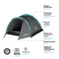 Turistický stan NILS Camp NC6010 Hiker sivý