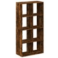 vidaXL Rozdeľovacia knižnica dymový dub 69,5x29x137,5 cm kompoz. drevo