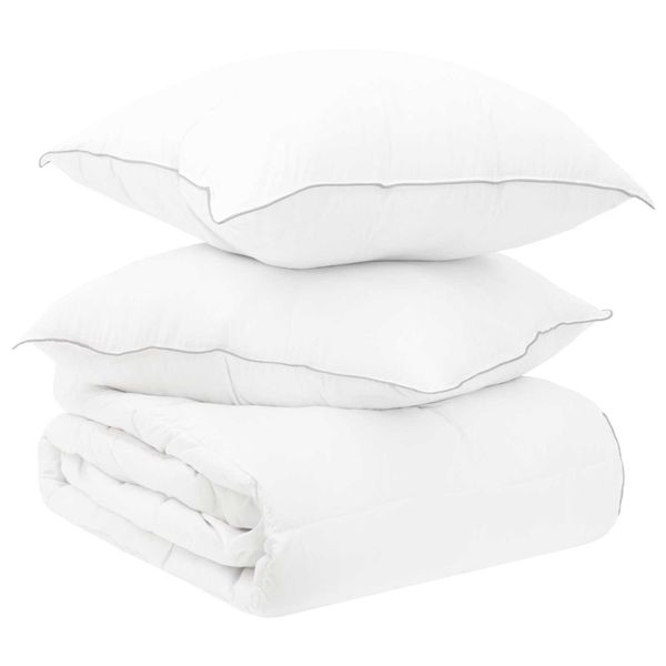 vidaXL Súprava paplónu a vankúša 3 ks 200 x 200 cm Zima 1200 g/ks