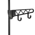 vidaXL Stojan na oblečenie, oceľ a netkaná látka 55x28,5x175cm, čierny