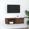 vidaXL TV skrinka, hnedý dub 80x31x25,5 cm spracované drevo