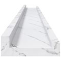 vidaXL Stenná polica Nástenná montáž 2 ks Biely mramor 100 x 9 x 3 cm