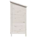 vidaXL Záhradný prístrešok so strechou Biela 106 x 56 x 113,5 cm