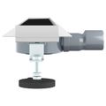 vidaXL Sprchový odtok s skleným krytom a 360° sifónom Čierna 80 cm