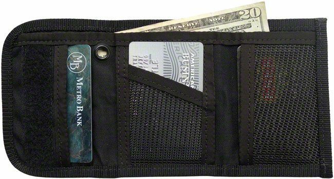 SEE EDC-BILLFOLD-B Tri-Fold peňaženka, 5 vreciek, čierna, Codrura