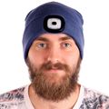 Čepica so čelovkou, univerzálna veľkosť, modrá SIXTOL