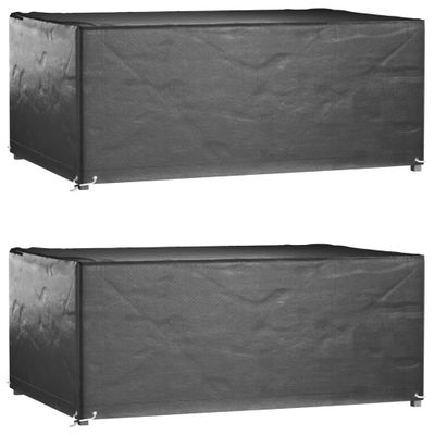 vidaXL Obaly na záhradný nábytok 2 ks 8 očiek 180x122x75cm obdĺžnikový