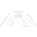 vidaXL Fóliovník s oceľovým rámom biely 36 m² 12x3x2 m