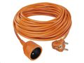 Predlžovací kábel EMOS P01130 spojka 30m / 1 zásuvka / oranžový / PVC / 230 V / 1,5 mm2