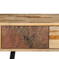 vidaXL Prístavný stolík z recyklovaného teakového dreva, 120x30x76 cm