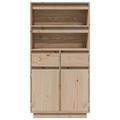 vidaXL Vysoká skrinka 60x40x116,5 cm masívna borovica