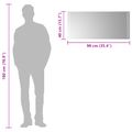 vidaXL Zrkadlo do kúpeľne s LED Priehľadná 90 x 40 cm tvrdené sklo