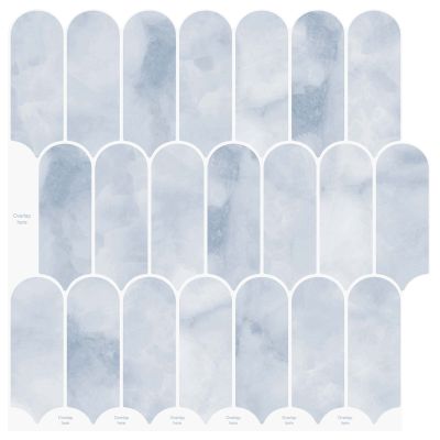vidaXL Dlaždica s perím 50 pcs Svetlomodrá 30 x 30 cm Polyuretán a PET