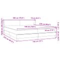 vidaXL Box Spring Posteľ s matracom Svetlosivá 180x220 cm Zamat