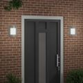 vidaXL Exteriérové nástenné svietidlo 2 ks Strieborná 23,5 x 9 x 26 cm
