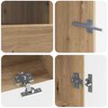 vidaXL 5-dielny LED TV kabinet Dub artisan Kompozitné drevo