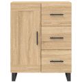 vidaXL Vysoká skrinka dub sonoma 69,5x34x180 cm spracované drevo