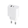 Maxlife MXTC-06 PD QC charger 1x USB-C 1x USB 30W white