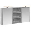 vidaXL Set kabinetov do kúpeľne 3 ks 126 x 16 x 62.5 cm