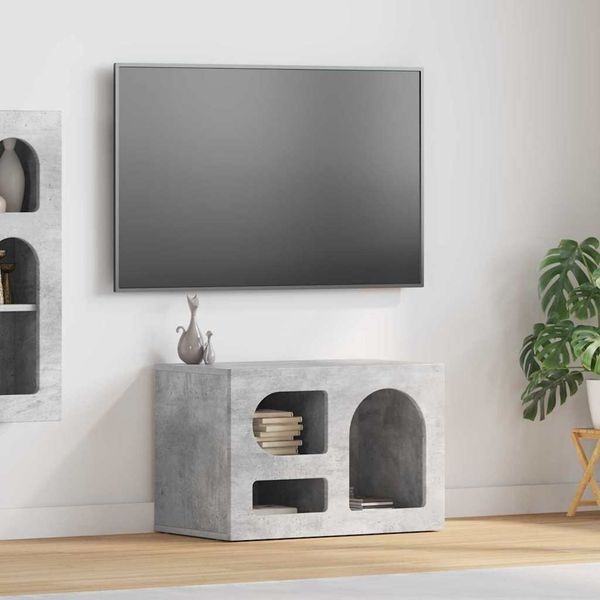 vidaXL TV skrinka ELST 60 x 35 x 40 cm Betónová šedá Kompozitné drevo
