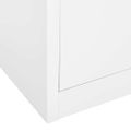 vidaXL Kancelárska skriňa biela 90x40x180 cm oceľ