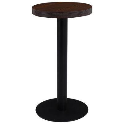 vidaXL Bistro stolík tmavohnedý 40 cm MDF