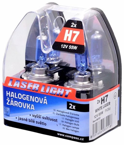 Žiarovka 12 V H7 55 W PX26d WHITE LASER 2 ks