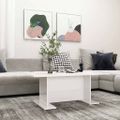 vidaXL Konferenčný stolík, lesklý biely 103,5x60x40cm kompozitné drevo
