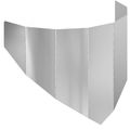 vidaXL Obrubník trávnika 100 x 45 cm Oceľ Strieborná