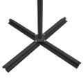 vidaXL Závesný záhradný slnečník+LED, oceľová tyč 250x250 cm, zelený