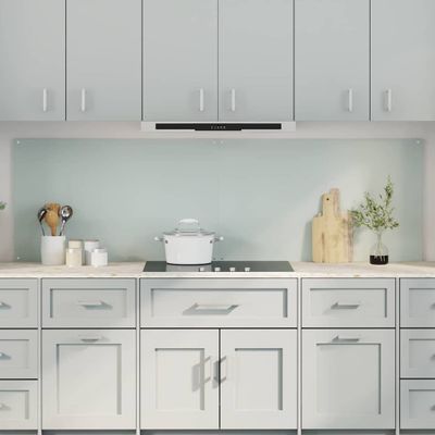 vidaXL Kuchynský obklad 2 pcs Biela 100 x 60 cm tvrdené sklo