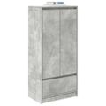 vidaXL Skrinka so zásuvkou Betónová sivá 55,5x34x119,5 cm