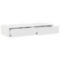 vidaXL Zásuvky pod posteľ Biela 80 x 36,5 x 16,5 cm Kompozitné drevo