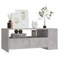 vidaXL Konferenčný stolík betónový sivý 102x55x42 cm kompozitné drevo