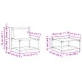 vidaXL Záhradná súprava gaučov 5 ks Biela a krémová
