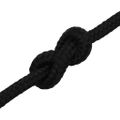 vidaXL Pracovné lano čierne 10 mm 25 m polyester