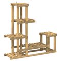vidaXL Stojan na rastliny Biela 93,5 x 25 x 91,5 cm