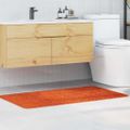 vidaXL Protišmyková kúpeľňová podložka Oranžová 70 x 120 cm PP