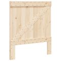vidaXL Posteľný rám s čelom 90x200 cm masívna borovica