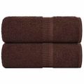 vidaXL Utierky na umývanie FROGN 2 ks hnedé 30x30 cm 360 g/m²