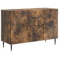vidaXL Servírovacia skriňa so zásuvkou Dymový dub 89 x 34,5 x 60 cm