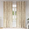 vidaXL Sametové závesy 2 ks Krémová 245 x 140 cm Zamat