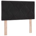 vidaXL Posteľ s pružinovým rámom Čierna 80 x 200 cm Zamat