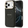 Puzdro Guess pre iPhone 17 Pro HC MAGSAFE PU W/ PEONY HOT STAMP čierna