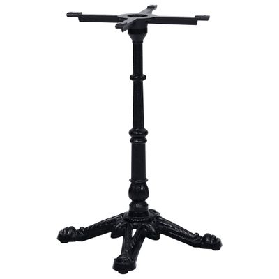 VidaXL Bistro Table Noha Čierna 52x52x72 cm Liatina