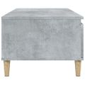 vidaXL Konferenčný stolík betónový sivý 90x50x36,5 cm spracované drevo