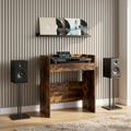 vidaXL DJ stôl Dymový dub 62 x 45 x 102 cm Kompozitné drevo