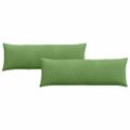 vidaXL Vankúše na pohovku 2 pcs Svetlo zelená 120 x 40 cm