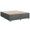 vidaXL Posteľ boxspring s matracom Tmavosivá 200 x 200 cm Látka